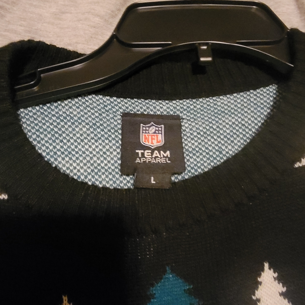 NFL Jacksonville Jaguars Black and Teal Sweater - Picture 3 of 3